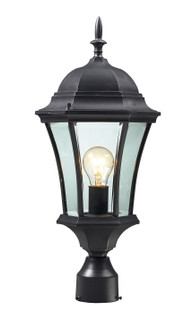 Wakefield One Light Outdoor Post Mount Fixture in Black (224|522PHM-BK)