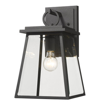 Broughton One Light Outdoor Wall Light in Black (224|521S-BK)