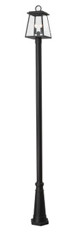 Broughton Two Light Outdoor Post Mounted Fixture in Black (224|521PHMR-519P-BK)