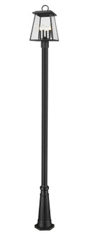 Broughton Four Light Outdoor Post Mounted Fixture in Black (224|521PHBR-519P-BK)