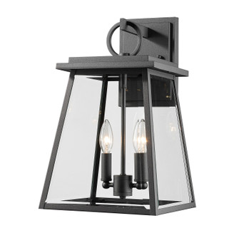 Broughton Two Light Outdoor Wall Sconce in Black (224|521M-BK)