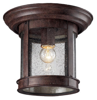 Outdoor Flush Mount One Light Outdoor Flush Mount in Weathered Bronze (224|515F-WB)