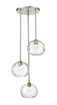 Chloe Three Light Chandelier in Brushed Nickel (224|490P10-3R-BN)