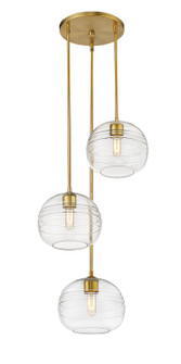 Harmony Three Light Chandelier in Olde Brass (224|486P10-3R-OBR)