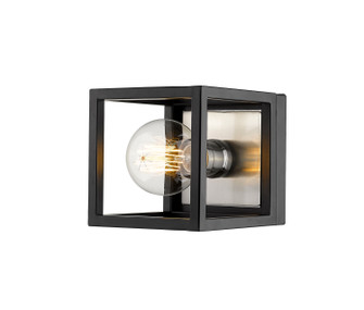 Kube One Light Wall Sconce in Matte Black / Brushed Nickel (224|480-1S-MB-BN)
