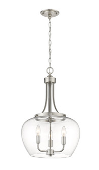 Joliet Three Light Pendant in Brushed Nickel (224|473P16-BN)