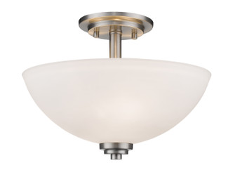 Ashton Three Light Semi Flush Mount in Brushed Nickel (224|443SF-BN)