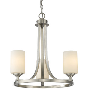 Bordeaux Three Light Chandelier in Brushed Nickel (224|435-3BN)