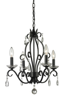 Princess Chandeliers Four Light Chandelier in Matte Black (224|425MB)