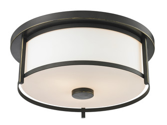 Savannah Two Light Flush Mount in Olde Bronze (224|413F14)