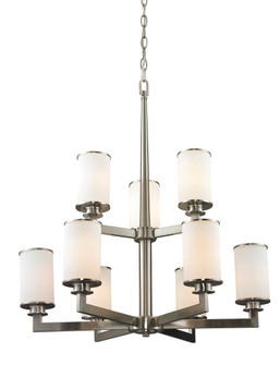 Savannah Nine Light Chandelier in Brushed Nickel (224|412-9)