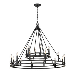 Dennison 18 Light Chandelier in Matte Black (224|4005-18MB)