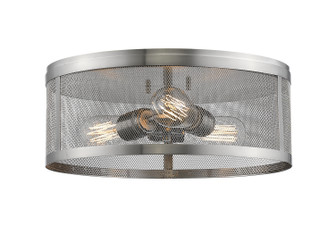 Meshsmith Three Light Flush Mount in Brushed Nickel (224|331F14-BN)