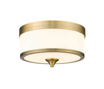 Cosmopolitan Three Light Flush Mount in Heritage Brass (224|307F-HBR)