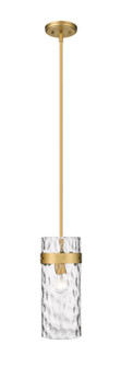 Fontaine One Light Pendant in Rubbed Brass (224|3035P6-RB)
