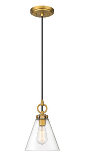 Harper One Light Pendant in Rubbed Brass (224|3034P8-RB)