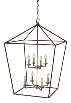 Lacey Eight Light Pendant in Polished Chrome/Black (110|10265 PC/BK)