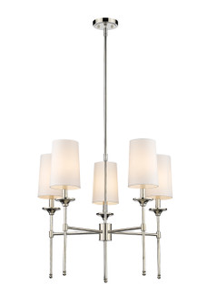 Emily Five Light Chandelier in Polished Nickel (224|3033-5PN)