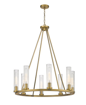 Beau Eight Light Chandelier in Rubbed Brass (224|3031-8RB)