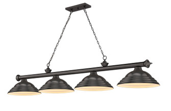 Cordon Four Light Billiard in Bronze (224|2306-4BRZ-SBRZ)