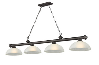 Cordon Four Light Billiard in Bronze (224|2306-4BRZ-DWL14)