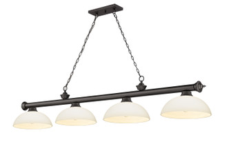 Cordon Four Light Billiard in Bronze (224|2306-4BRZ-DMO14)