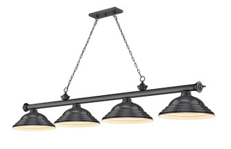 Cordon Four Light Billiard in Bronze Plate (224|2306-4BP-SBP)