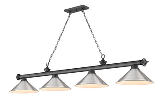 Cordon Four Light Billiard in Bronze Plate (224|2306-4BP-BN15)