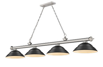 Cordon Four Light Billiard in Brushed Nickel (224|2306-4BN-SMB)