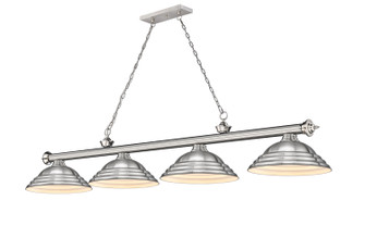 Cordon Four Light Billiard in Brushed Nickel (224|2306-4BN-SBN)