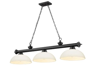 Cordon Three Light Billiard in Matte Black (224|2306-3MB-DMO14)