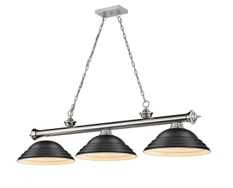 Cordon Three Light Billiard in Brushed Nickel (224|2306-3BN-SMB)