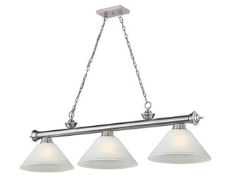 Cordon Three Light Billiard in Brushed Nickel (224|2306-3BN-AWL14)