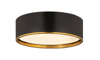 Arlo Four Light Flush Mount in Matte Black + Rubbed Brass (224|2303F4-MB-RB)