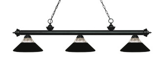 Riviera Three Light Billiard in Matte Black (224|200-3MB-RMB)