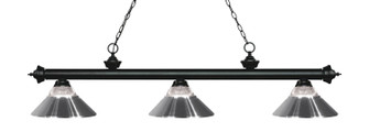 Riviera Three Light Billiard in Matte Black (224|200-3MB-RCH)