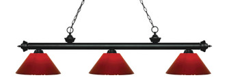 Riviera Three Light Billiard in Matte Black (224|200-3MB-PRD)