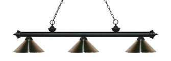 Riviera Three Light Billiard in Matte Black (224|200-3MB-MBN)