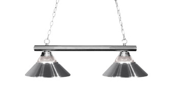 Sharp Shooter Two Light Billiard in Chrome (224|155-2CH-RCH)