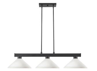 Cobalt Three Light Billiard in Matte Black (224|152MB-AMO14)