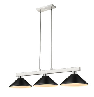 Cobalt Three Light Billiard in Brushed Nickel (224|152BN-MMB)