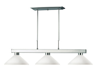 Cobalt Three Light Billiard in Brushed Nickel (224|152BN-AMO14)