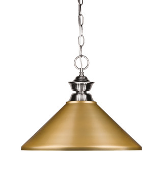 Pendant Lights One Light Pendant in Brushed Nickel (224|100701BN-MSG)