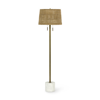 Winslow Two Light Floor Lamp in Brass/Natural (515|2624-73)