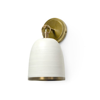 Rivoli Leather Wall Sconce in Antique Brass (515|2253-79)