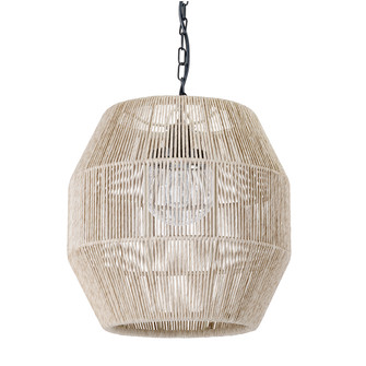 Tanner One Light Pendant in Black/Natural (515|2050-79)