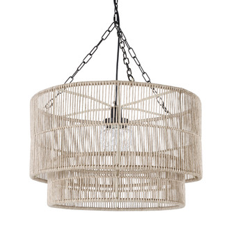 Tanner One Light Pendant in Black/Natural (515|2046-79)
