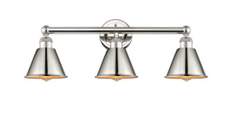 Edison Three Light Bath Vanity in Polished Nickel (405|616-3W-PN-M8-PN)