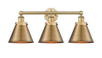Edison Three Light Bath Vanity in Brushed Brass (405|616-3W-BB-M13-BB)