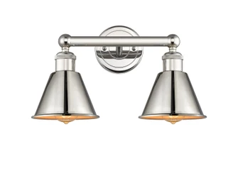 Edison Two Light Bath Vanity in Polished Nickel (405|616-2W-PN-M8-PN)